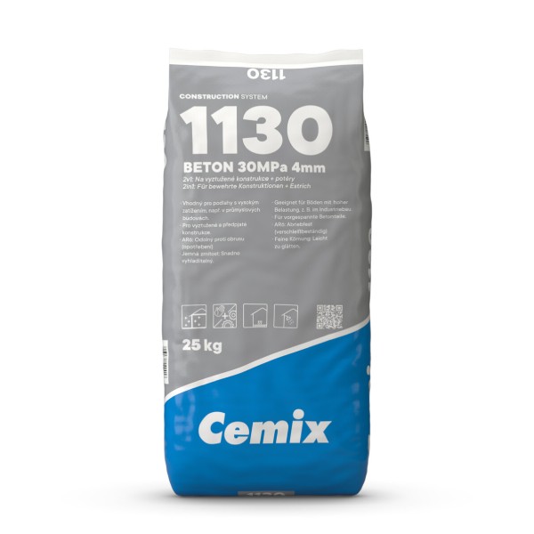 Cemix 1130 – Betón 30 MPa 4mm, 25kg