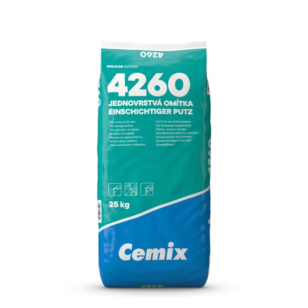 Cemix 4260 – Jednovrstvová omietka, 25kg