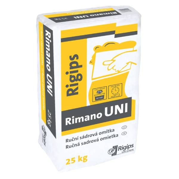 Rigips Rimano Uni 6-30, 25kg – ručná sadrová stierka