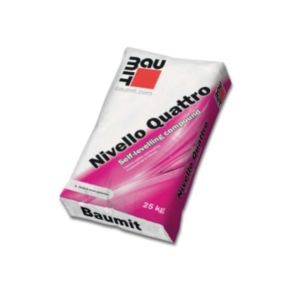Baumit Nivello Quattro – Samonivelizačná sadrová stierka, 25kg