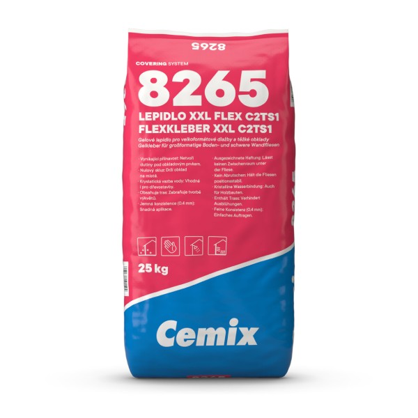 Cemix 8265 – Lepidlo na obklady a dlažby XXL Flex C2TS1, 25kg