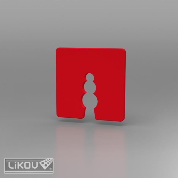 Vymedzovacia
podložka pod soklove lišty  3mm /50 ks/