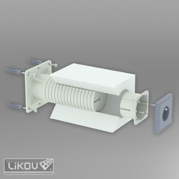 KEZ 300 - krabica elektroinštalačná, 74x74x300 mm - Image 2